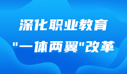 關(guān)注 | 教育部：深化職業(yè)教育“一體兩翼”改革